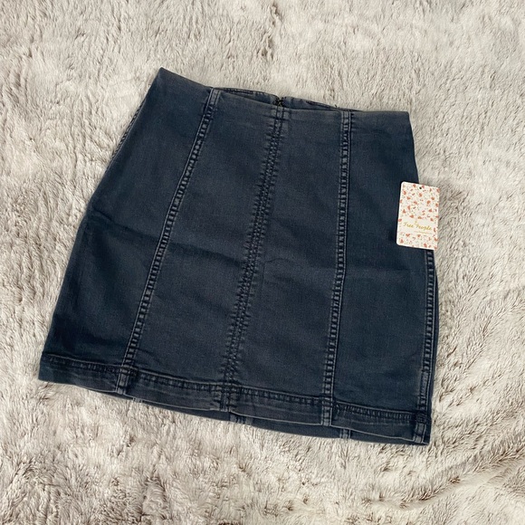 Free People Multicolored Mini Pencil Skirt Casual - Picture 3 of 10